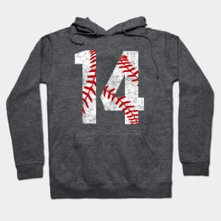 Vintage #14 Baseball Laces Baseball Mom Jersey Love Baseball T-shirt Hoodie